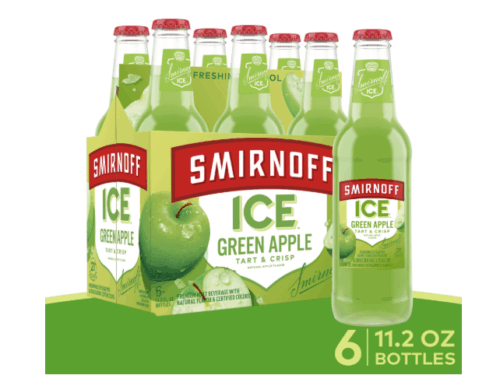 Smirnoff Vodka Sabor Manzana Verde – Botella de 750 ml