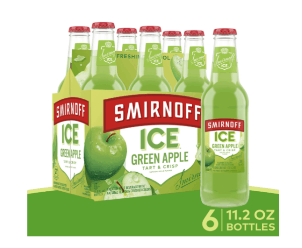 Smirnoff Vodka Sabor Manzana Verde – Botella de 750 ml